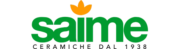 Hier ist das Firmenlogo der Firma Saime Ceramica abgebildet.